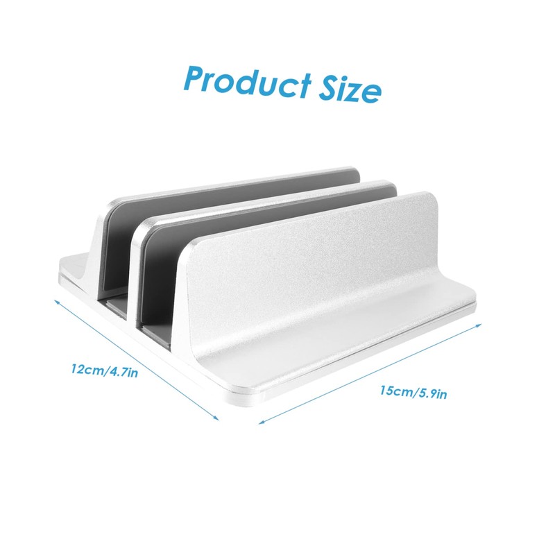 CIYODO Space-Saving Tablet Rack Aluminum Alloy Laptop Rack Wide Base