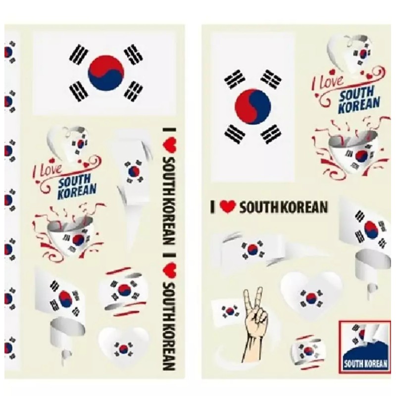 Search Life 태극기스티커 태극기판박이 청결공감 응원스티커 월드컵 10장세트 월드컵스티커 서치생활