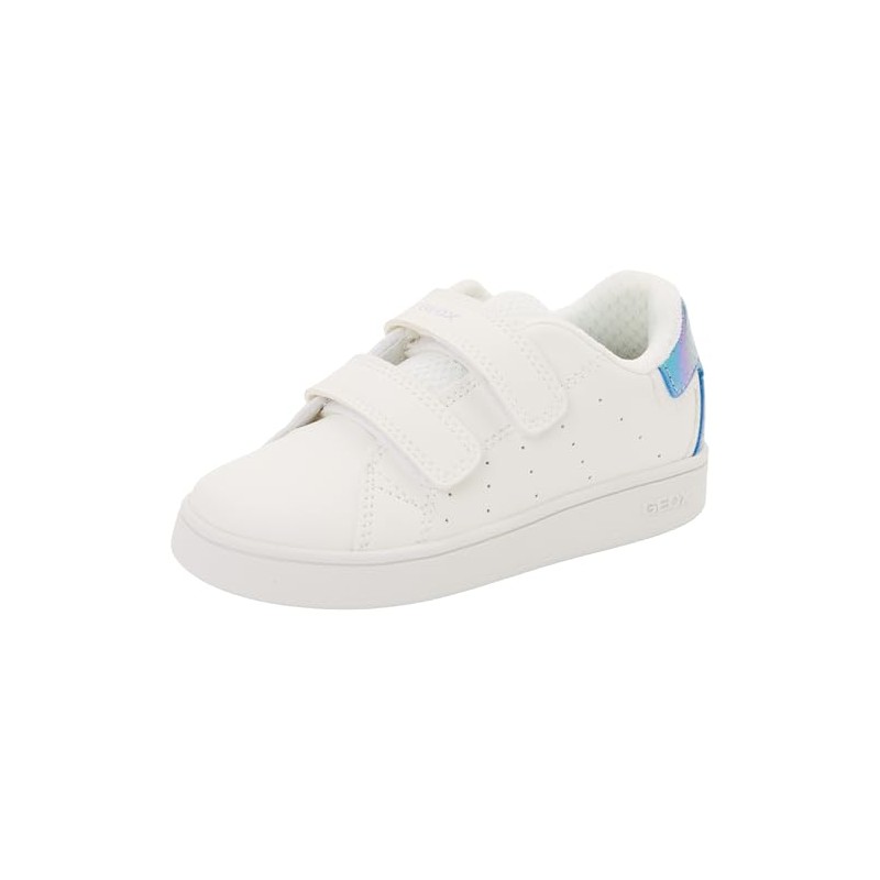 Geox Scarpe da Ginnastica B ECLYPER Girl A, Bianco/Blu, 26