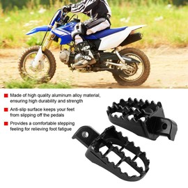 Aramox 1 Pair Motorcycle Foot Pegs,Aluminum Alloy Anti-Slip Foot Pegs Pedals Rest Footrest for PW50 PW80 TW200 PW 50 80 TW 200 Dite Bike
