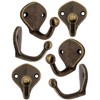 Fuxxer® 6 x Antique Coat Hooks, Towel Hooks, Iron Hooks,