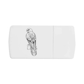 'Perched Kestrel' Pill Box with Tablet Splitter (PI00031775)
