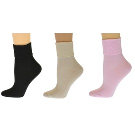 Sierra Socks Women's Organic Cotton Extra Smooth Toe Seaming 3 Pair Pack (Fits Shoe Size 4-10, Socks Size 9-11, Pink (3 Pair Pack))