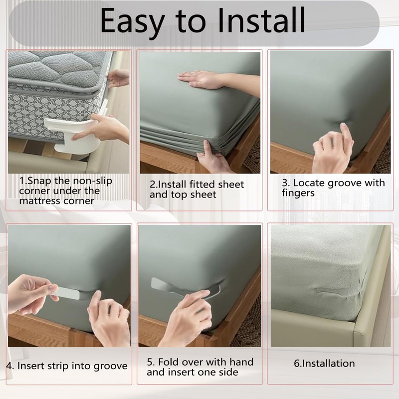4pcs Bed Sheet Holder Fitted Sheet Straps, Large Holders Keep