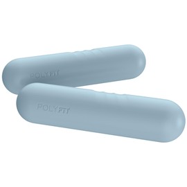Polyfit Dumbbell Weight Bars for Women - Set of 2 (3.3 LB | 6.5 LB Pair) - Dumbbell Set for Walking, Yoga, Dance, Barre, Pilates, Cardio, Aerobics - Sky Blue