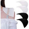 2 Pairs Foam Sponge Shoulder Pads Clothing Covered Set-in Shoulder