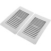 YaeMarine Stainless Steel 4-Pack 5" x 9" Stamped Louvered Vent