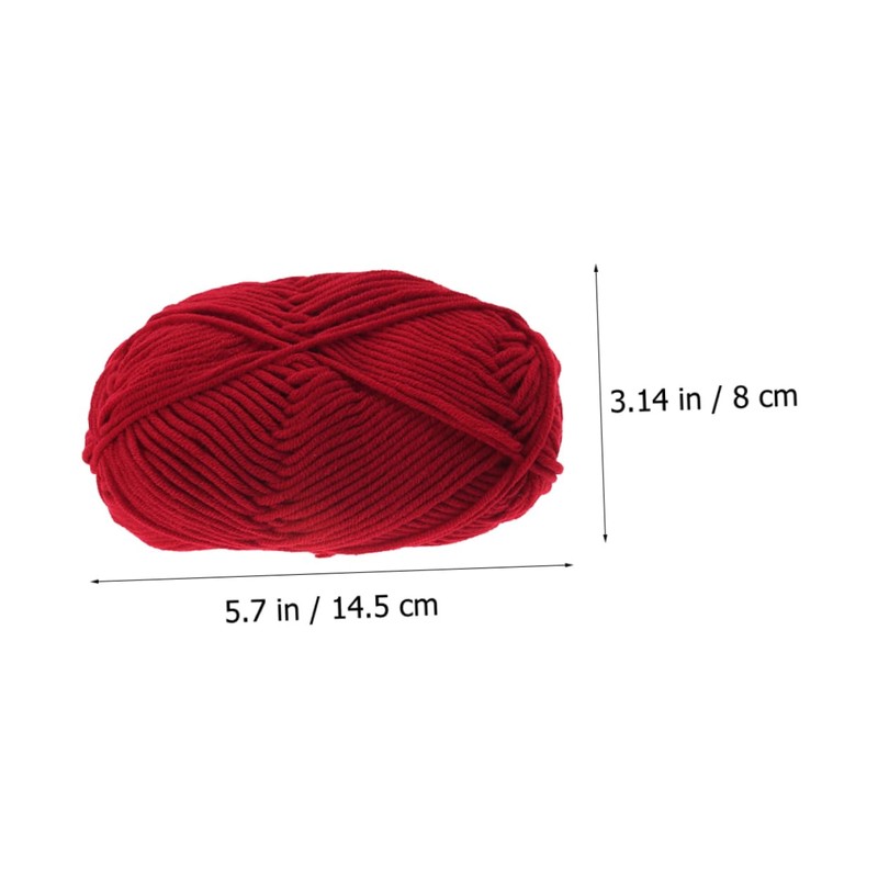 DOITOOL 5 Rolls Gradient Cotton Crochet Yarn for DIY Accessories