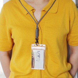 HYROOY Heavy Duty Braided 331lbs Paracord Neck Lanyard Keychain Rope Necklace Keychains for ID-Card Badge Holder,Keys