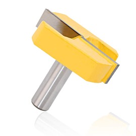 Bestgle 1/2 Inch Shank Large Bottom Cleaning Router Bit CNC Grooving Bit Woodworking Milling Cutter Tool, 2-1/4 Inch Cutting Diameter