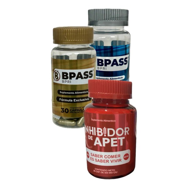 Bypass Duo + Inhibidor Apetito Bpri Suplemento 100% Natural Sabor