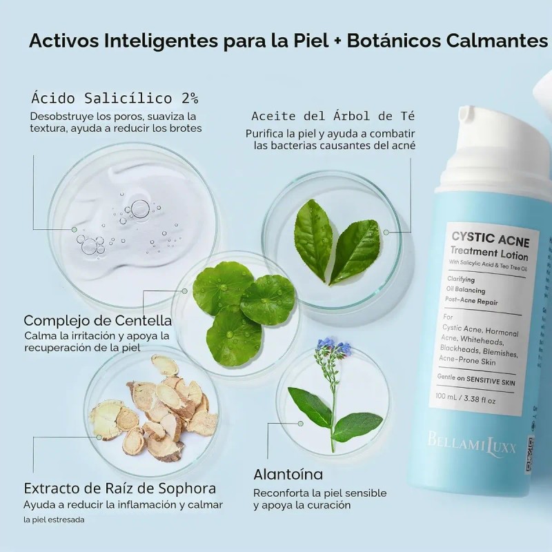 Bellamiluxx Set Tratamiento Para Acné Facial Y Corporal 2pz