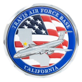 Artisan Owl United States USAF Travis Air Force Base AFB C-130J Challenge Coin