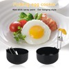 2 PCS Stainless Steel Egg Poacher, Egg Cooker with Brush