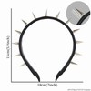 Headband with Spikes, Spike Rivets, Studded Metal Headband, Gothic Headpiece,