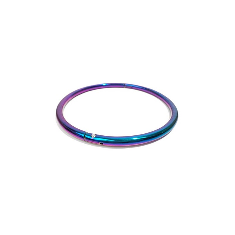 14" Rainbow Eternity Collar Slave Day Collar