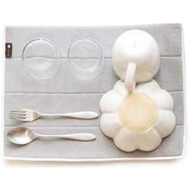 Oka PLYS Base Water Drainage Absorbing Mat, Size M, Approx. 11.8 x 15.7 inches (30 x 40 cm) (Gray)