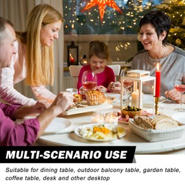 Sporgo Transparent Tablecloth Round: Waterproof See Through Tablecloth Round Garden Tablecloth with Elastic Band PVC Outdoor Tablecloth Table Film Elastic Round Table Protector 120-140cm