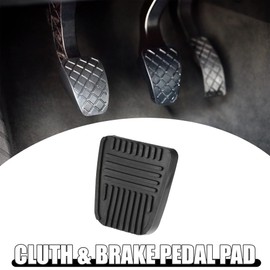 A ABSOPRO 2 Piece Non-Slip Clutch Brake Pedal Cover for Toyota Black