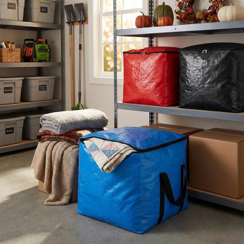IWEIK Extra Large Storage Bag (Blue, 25"x25"x25")