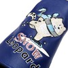 Outdoor Leisure Snow Leopard Golf Driver Headcovers Sporting Goods PU