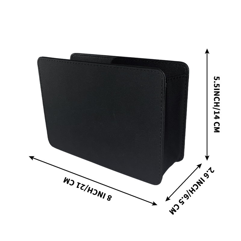 HUWANDE Car Trash Can,Multi-Function Garbage Can,Small Car Door Organizer,Leather Car