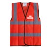 FIRE MARSHAL Red Hi Vis Viz Reflective Vest Waistcoat Printed