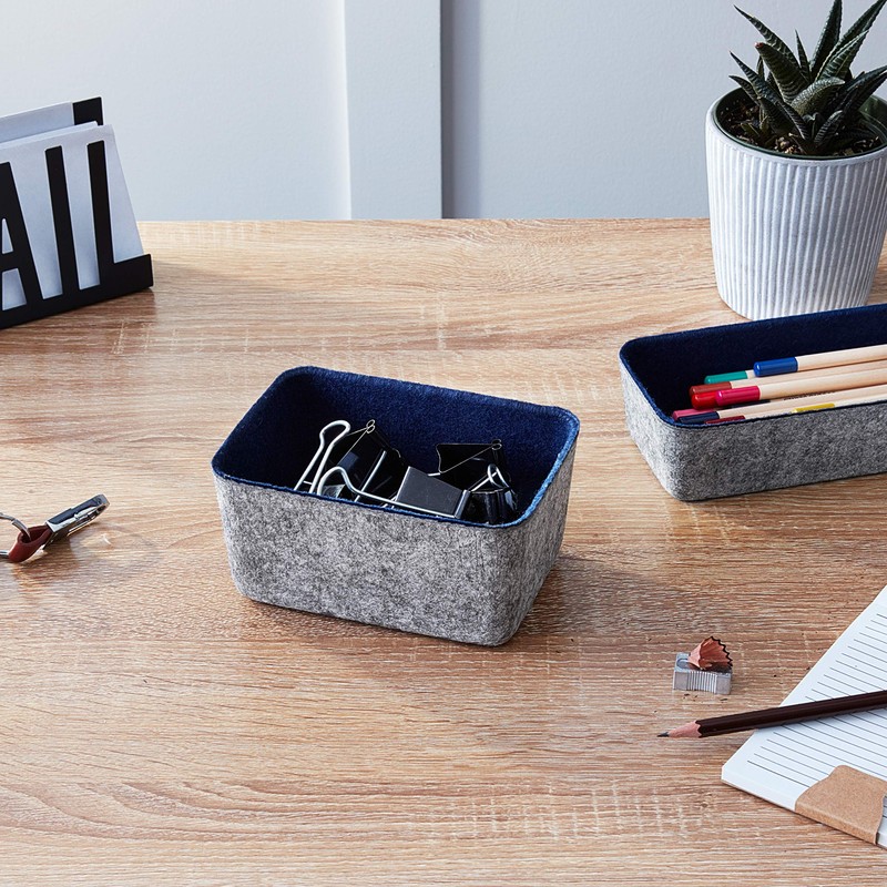 Three by Three 48090 Seattle Felt-Like-It! Deep Drawer Organizer, 6x4x2.75",