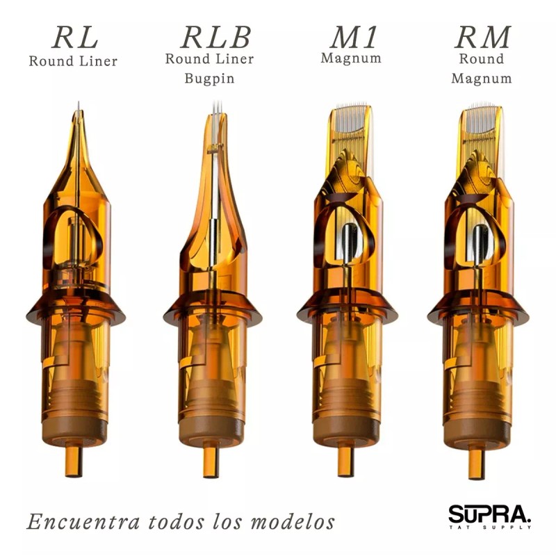 Supra Cartucho Agujas Para Tatuar Supra Rl Calibre 12 De