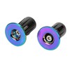 1Pair Bike Handlebar Grips Bar Ends Bike Handlebar Screw Plugs