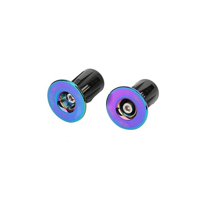 1Pair Bike Handlebar Grips Bar Ends Bike Handlebar Screw Plugs