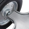 Heavy-Duty Steel Rolling Gate Wheel Carrier, 8" Rubber Wheels, Adjustable