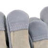 GUARD 5 - Leather Work Gloves 3 Pairs Size 9
