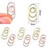 Getrays 60pcs Small Paper Clips, 2cm Cute Shape Heart Moon