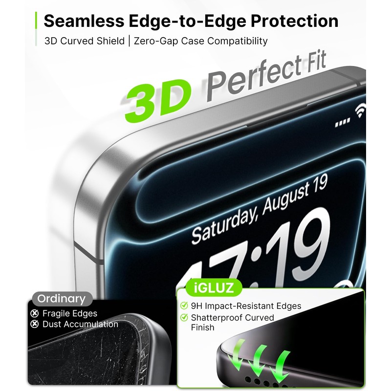 iGluz 4 Pack for 17 Pro Max/ 16 Pro Max