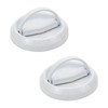 FarBoat 2pcs Round Embeded Hidden Concealed Handles Recessed Flush Pulls