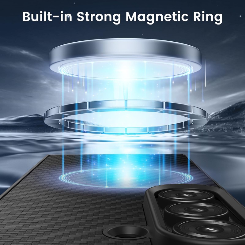Maxdara for Z Fold 8 Ultra Case with Magnetic, Carbon