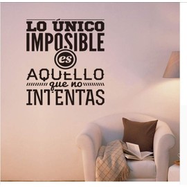 Etiqueta de Pared Decal, Pegatinas Vinilo Español, Arte Mural de Pared para Decoración de Sala de Estar
