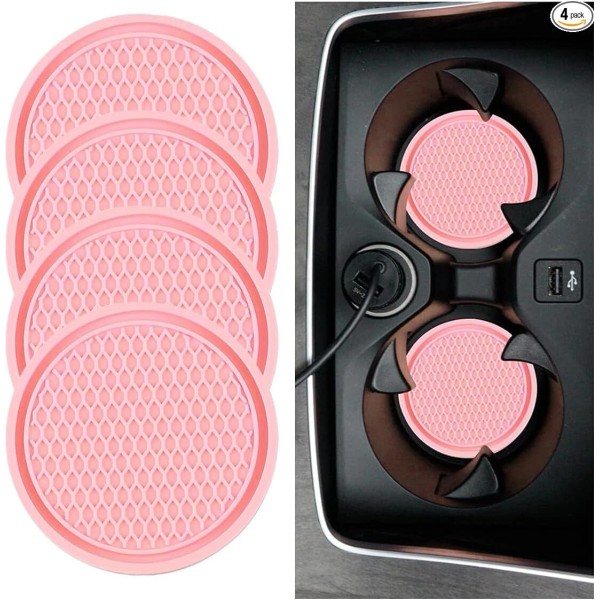 NoBrand 4PCS Car Cup Holder Coaster, 2.7 Inch Honeycomb Non-Slip