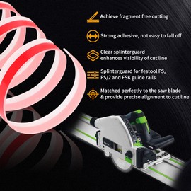 495209 for festool Splinter Guard Replacement Strip FS-SP 5000 Ideal for festool Track Saw Guide Rail 197 x 27/32 x 1/16 Inch Tape Edge for festool Track Saw Accessories