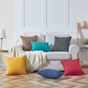 Topfinel Set of 2 Plain Cushion Covers, Decorative Chenille Cushion
