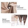 Ruelvth Brown Shower Curtain, Modern Abstract Grey and Brown Striped