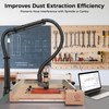Dust Collection Boom Arm for CNC Router – Adjustable Clamp
