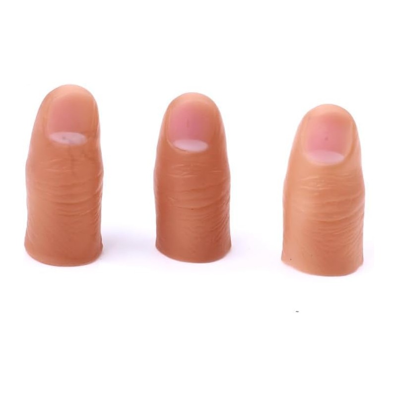 MOMOMAGE 5 Pcs Hard Thumb Tip Finger Fake Magic Tricks