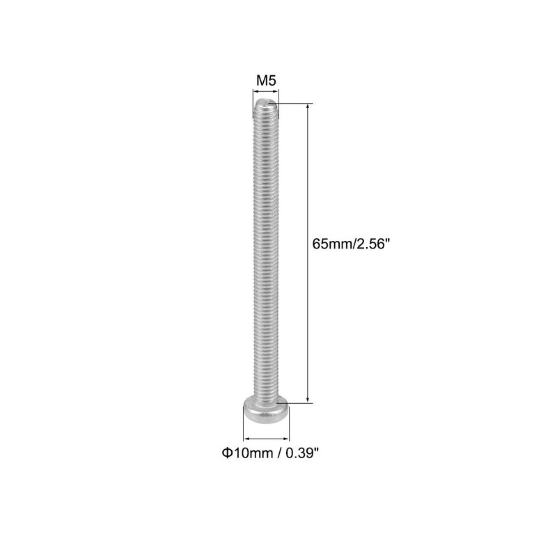 sourcing map M5 x 65mm Machine Screws Phillips Cross Pan