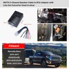 NuIth Car Audio Speaker Wire to RCA Line Output Converter,
