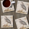 Thirstystone Blue Heron 4 Pack Tumbled Tile Stone Coasters with