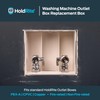 Holdrite HR-W-OB Drain, Replacement Washing Machine Outlet Box Accessories, White,