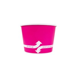 Karat C-KDP12 (Pink) 12oz Food Containers - Pink (100mm) - (Case of 1000)