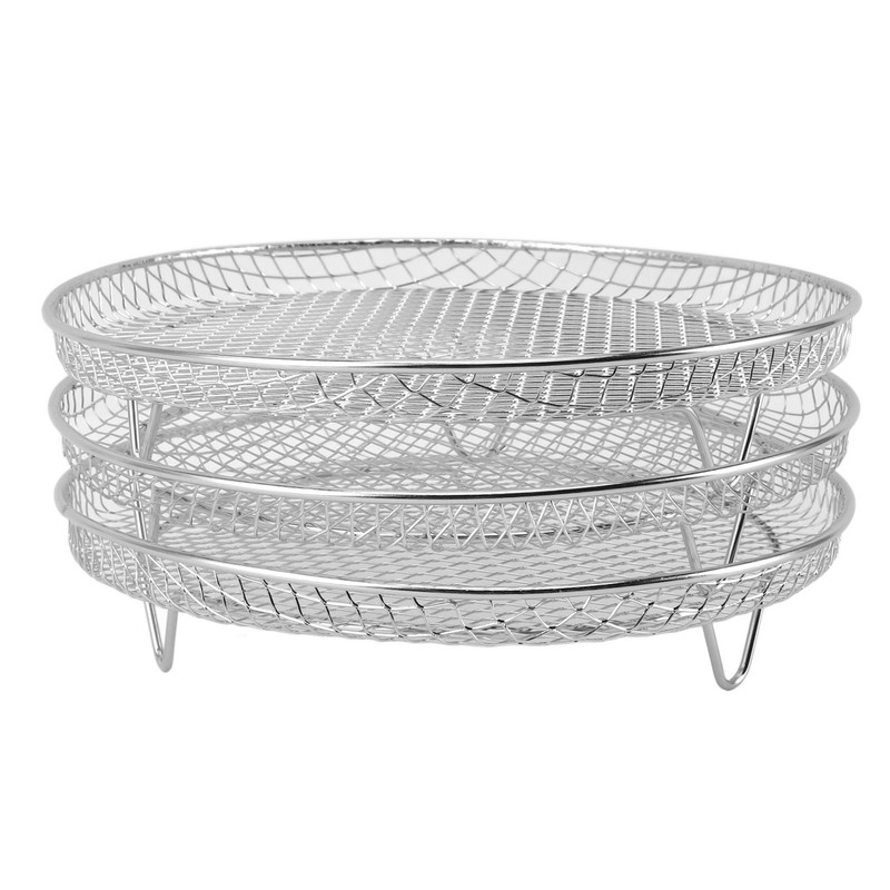 3PCS Fryer Rack Set 304 Stainless Steel Stackable Multi Layer